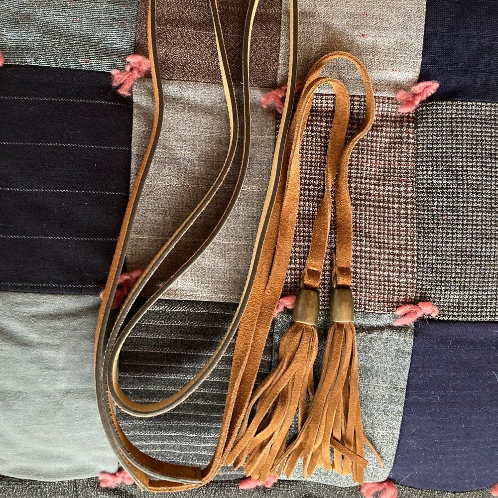 Garnet Hill Vera Wrap Tassel Belt